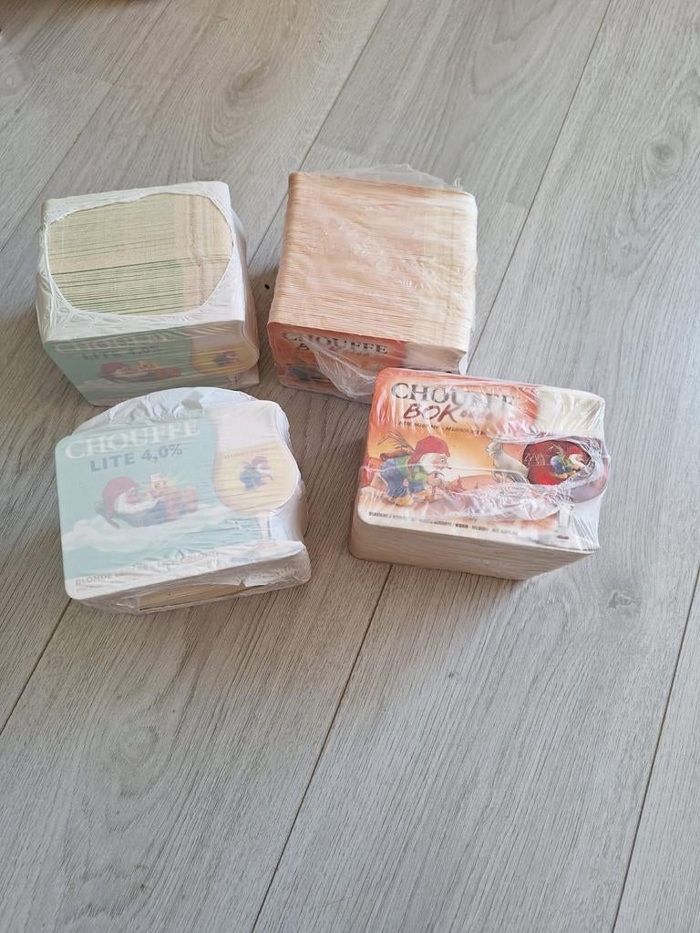 4 pakken choufle viltjes nieuw, Ophalen of Verzenden, Nieuw, Viltje(s), Overige merken