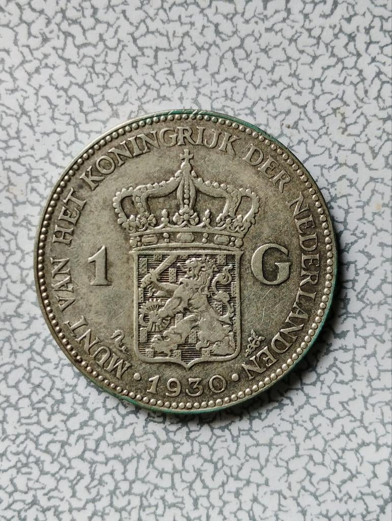 Nederland 1 gulden 1930, Ophalen of Verzenden, Koningin Wilhelmina