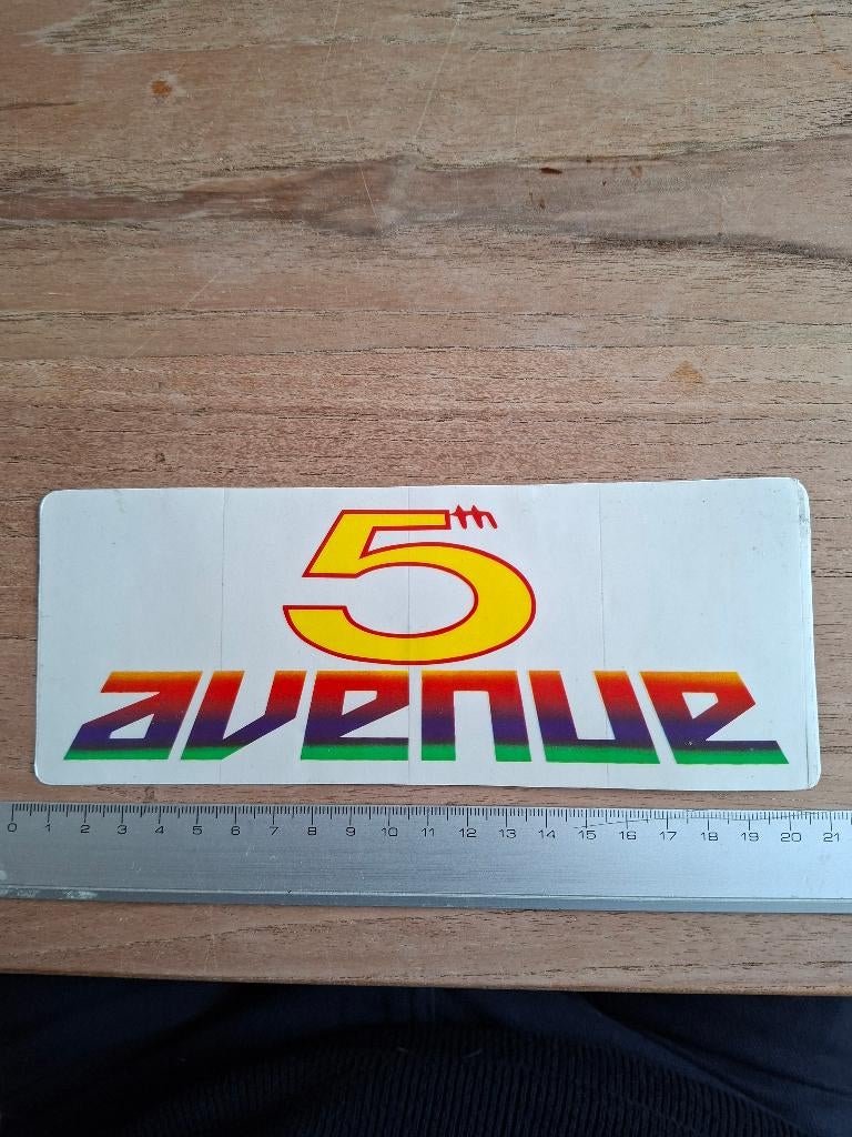 Sticker 5th avenue, Verzenden, Zo goed als nieuw, Overige typen
