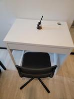 Ikea Desk and Swivel chair, Ophalen, Zo goed als nieuw, Zwart, Bureaustoel