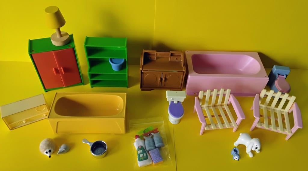 Poppenhuis Miniatuur Meubelen Lotje Lundby Bad Modella Radio, Verzenden, Gebruikt, Poppenhuis