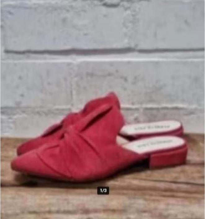 Kenneth Cole - Suedeleren instappers maat 37 - Nieuw, Kleding | Dames, Schoenen, Nieuw, Instappers, Rood, Ophalen of Verzenden