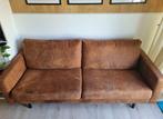 Cognac kleur zitbank, Ophalen, Overige materialen, Driepersoons, 75 tot 100 cm
