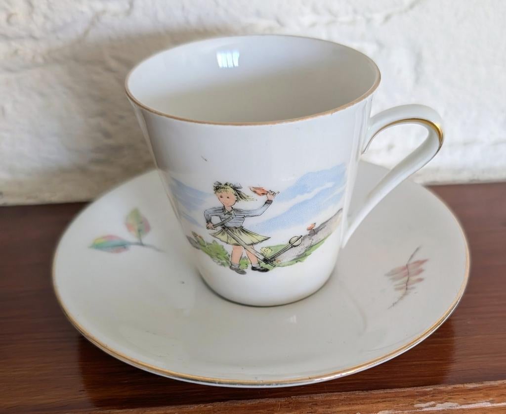 Kinderkopje en schotel Bavaria (1960), Antiek en Kunst, Ophalen of Verzenden