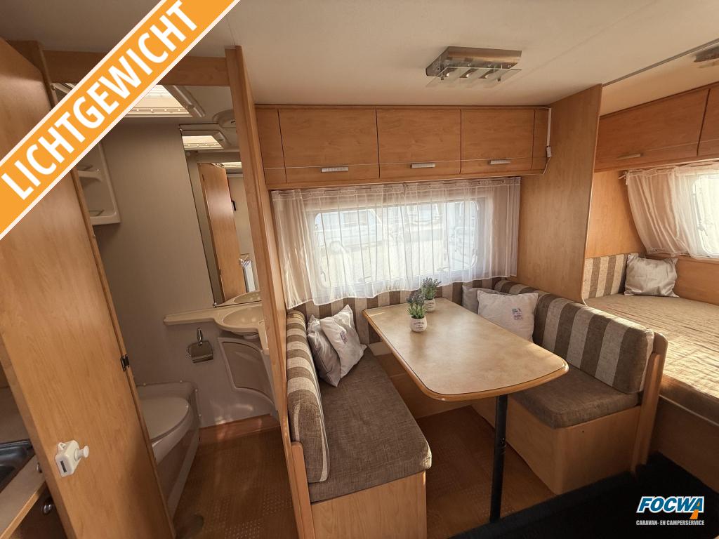 Caravelair Antares Luxe 400 AMF Dwarsbed Zit Toilet Luife, Caravans en Kamperen, Schokbreker, Bedrijf, Treinzit, 4 tot 5 meter