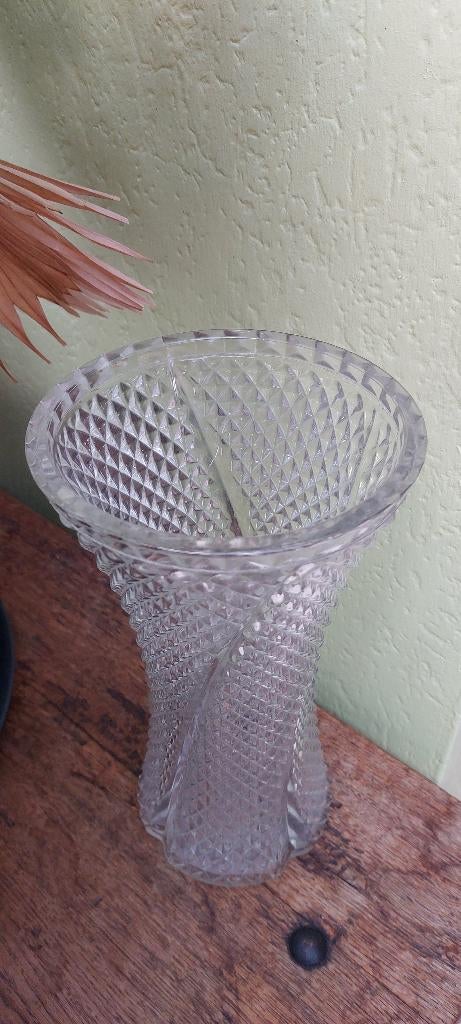 Kristallen vaas, Antiek en Kunst, Antiek | Glas en Kristal, Ophalen of Verzenden