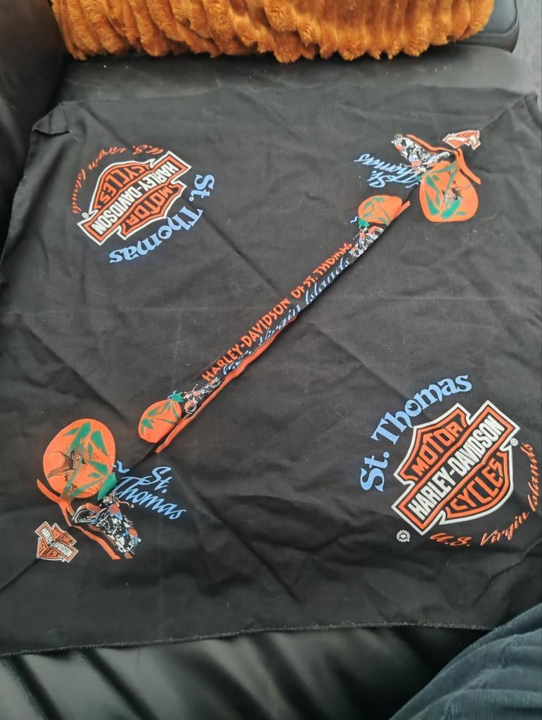 🔴 Harley Davidson St Thomas bandana??, Kleding | Heren, T-shirts, Ophalen of Verzenden, Overige maten, Zwart