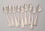 9x Verzilverde theelepels Haags Lofje - Sola 100, Ophalen of Verzenden, Gebruikt, Overige materialen, Los bestek