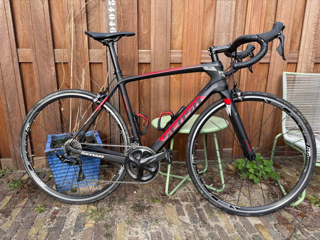 Sensa full carbon racefiets Shimano 105, Fietsen en Brommers, Fietsen | Racefietsen, Carbon, Zo goed als nieuw, Meer dan 20 versnellingen