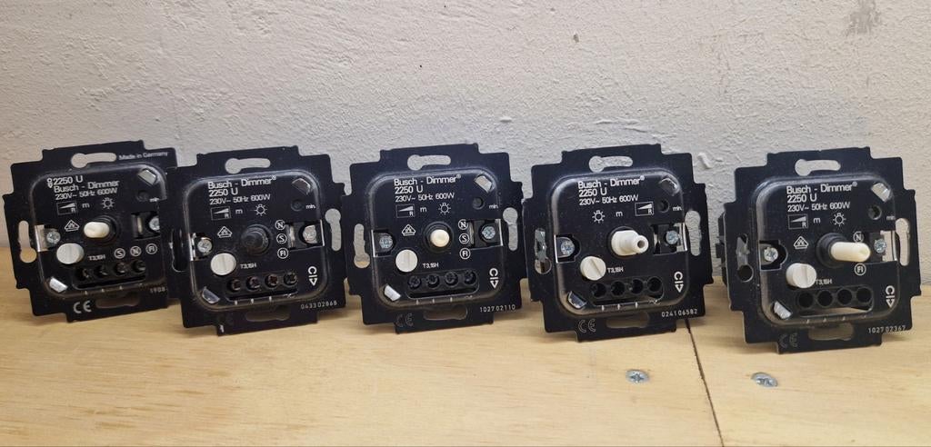 Busch en jaeger ABB dimmer dimmers dimmen elektra, Ophalen, Gebruikt