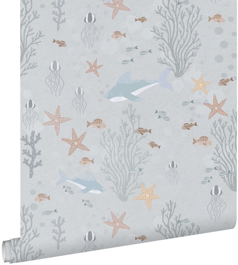 Esta behang onderwaterwereld/vissen/cowboys, Verzenden, Nieuw