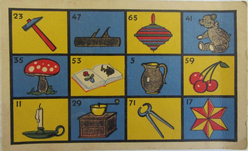 Oud spel - Prenten Lotto, Ophalen of Verzenden