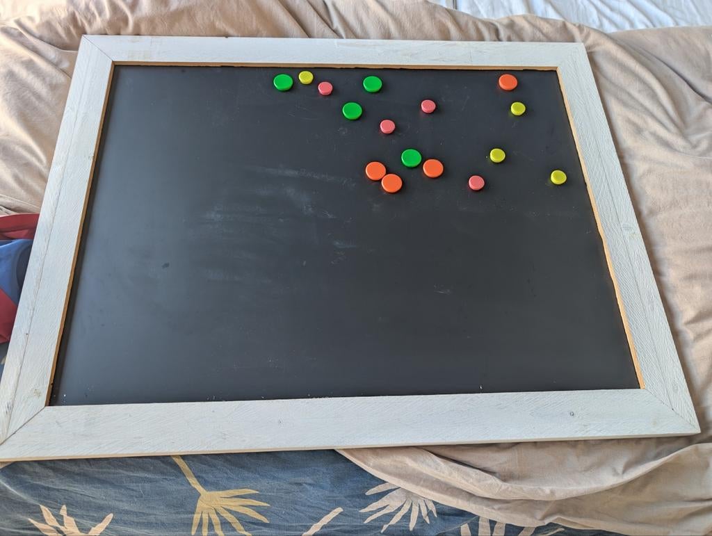 Krijt en magneetbord, Ophalen
