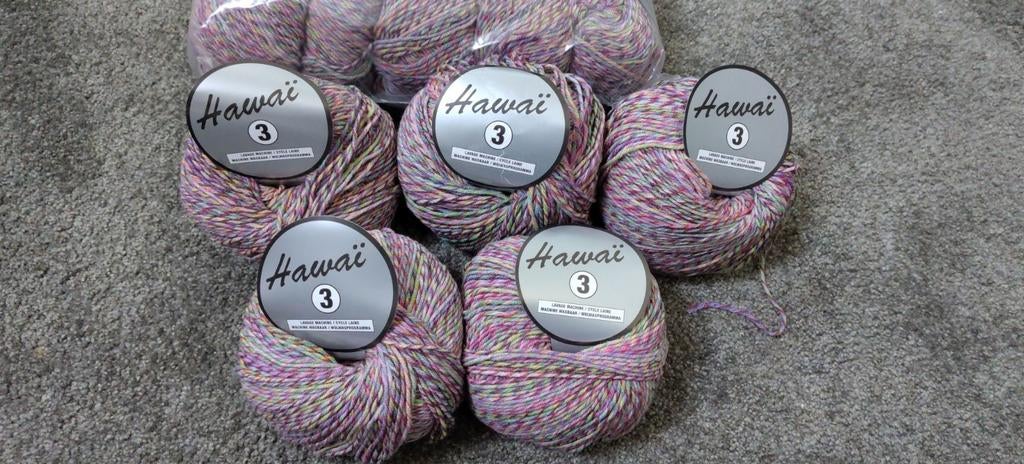 10 nieuwe bollen Lammy Hawai 3 verloop garen, Hobby en Vrije tijd, Breien en Haken, Ophalen of Verzenden, Nieuw, Breien of Haken