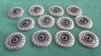 9931. Metalen concho’s. 12 stuks, diameter 28 mm. Dun metaal, Ophalen of Verzenden, Nieuw, Overige typen