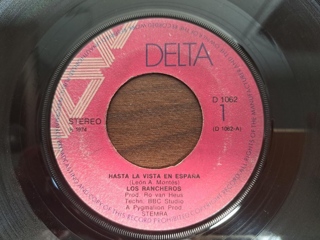 Los Rancheros – Hasta La Vista En Espana / Guapa Guapita, Cd's en Dvd's, Vinyl Singles, Latin en Salsa, 7 inch, Single, Ophalen of Verzenden