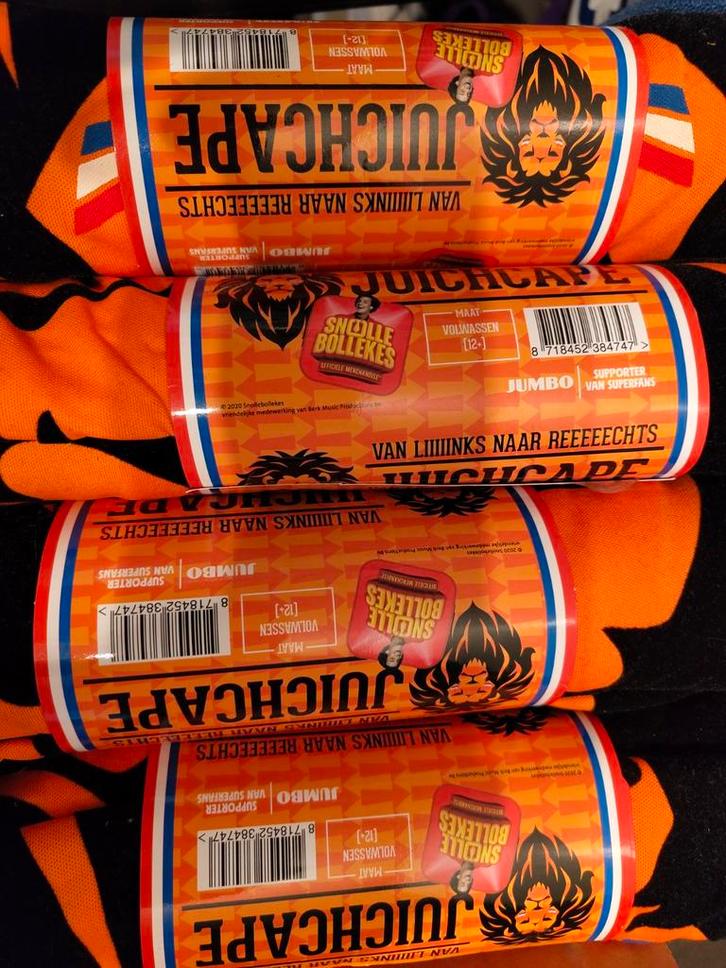 Jumbo Juichcape Oranje Leeuwen - Maat Volwassen, Kleding | Dames, Carnavalskleding en Feestkleding, Nieuw, Kleding, Oranje of Koningsdag