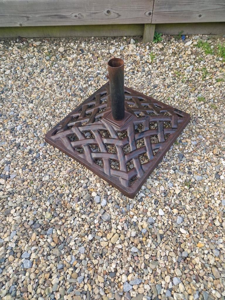 Gietijzeren Vierkante Parasolvoet, Ophalen, Minder dan 1 meter, Parasolvoet