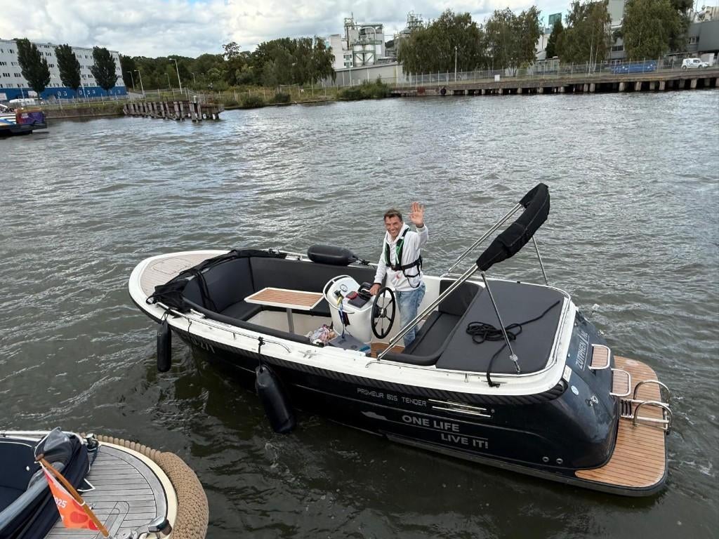 Primeur 615 Tender, Suzuki 60PK High Power, Compleet, Watersport en Boten, Ophalen, 6 meter of meer, Zo goed als nieuw, Snelvarend