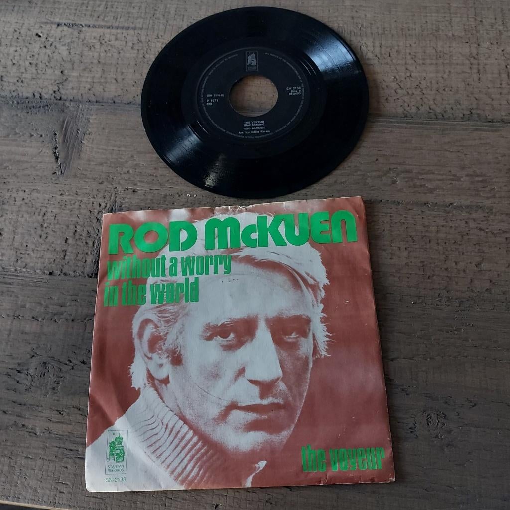 Rod McKuen - without a worry in the world / the voyeur, Ophalen of Verzenden, Gebruikt, Pop