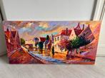 Schilderij Brugge van Artis Karnisauskis 100x50 cm, Ophalen
