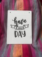 Leuk tegeltje met spreuk, Ophalen