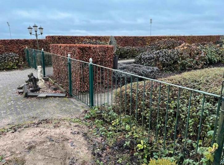 Zware kwaliteit gegalvaniseerd sierhekwerk met poorten hek, Tuin en Terras, Tuinhekken en Hekwerk, Gebruikt, Sierhekwerk, IJzer