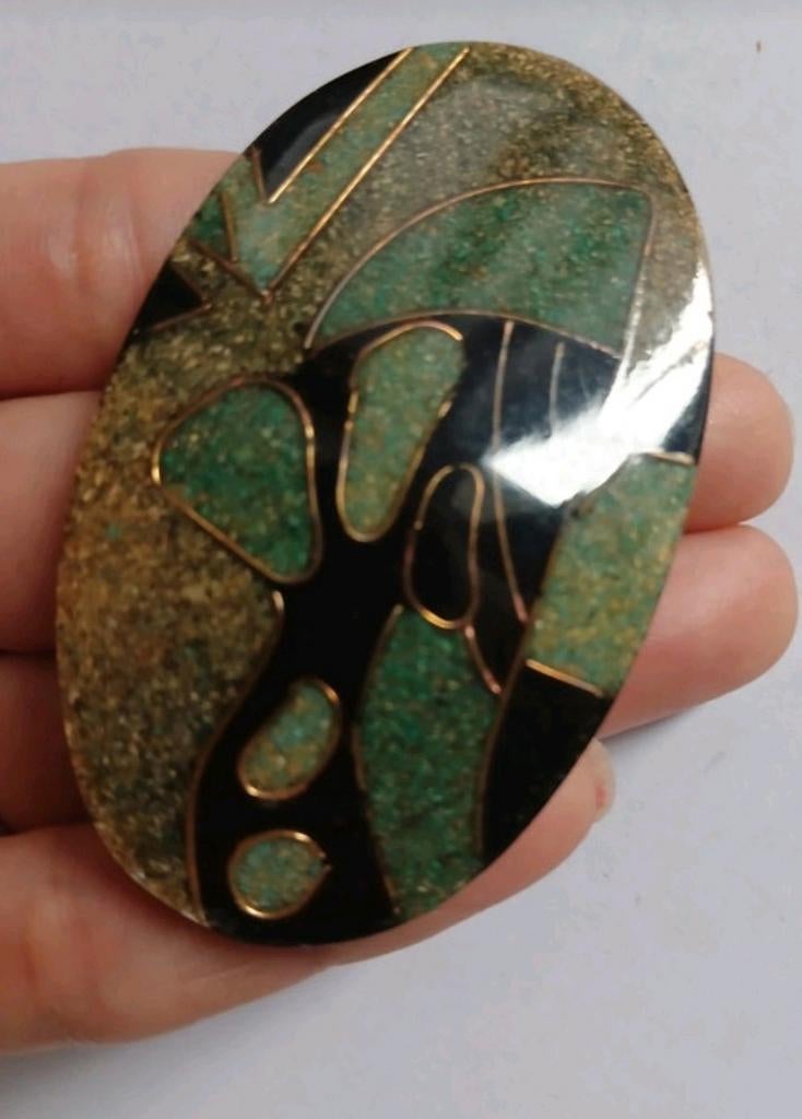 Vintage broche, Ophalen of Verzenden, Zo goed als nieuw, Overige materialen