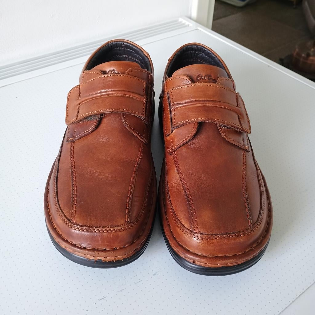 Ara leren schoenen met klittenband maat 41, Bruin, Ophalen of Verzenden, Ara, Zo goed als nieuw