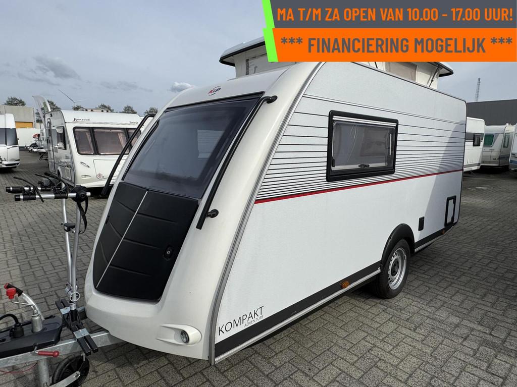 Kip KOMPAKT ADVENTURE 37Kk Eindkeuken, fietsendr, ENKELE BED, Caravans en Kamperen, Hordeur, Kip, Tot en met 2, Bedrijf