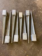 paal houder met punt verzinkt, Doe-het-zelf en Verbouw, Ophalen of Verzenden, Zo goed als nieuw