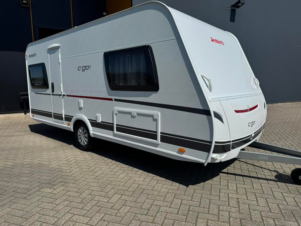 Dethleffs C’Go 495 FR 2025 nieuwe caravan, Rondzit, Koelkast, Frans bed, Bedrijf