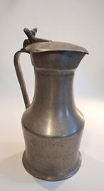 Antieke Franse Tinnen Wijnkan met Inscriptie 1777, Antiek en Kunst, Antiek | Tin, Ophalen of Verzenden