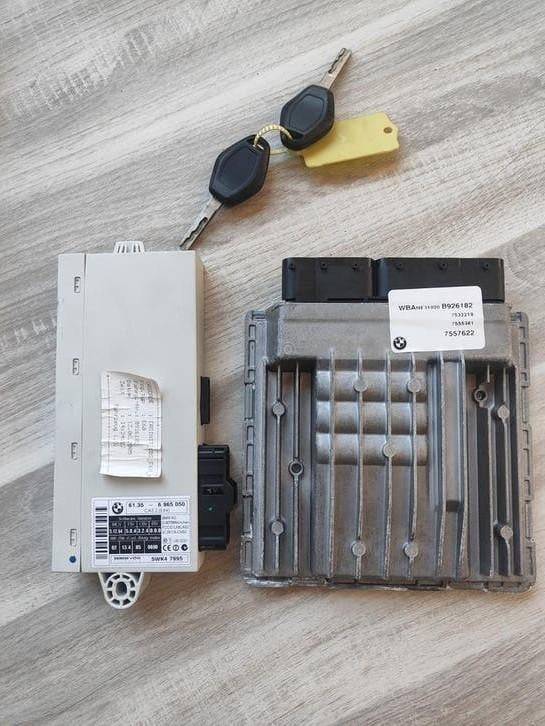 Ecu set bmw E60 E61 N52B25A N52 523i startset dme cas, Ophalen of Verzenden, BMW