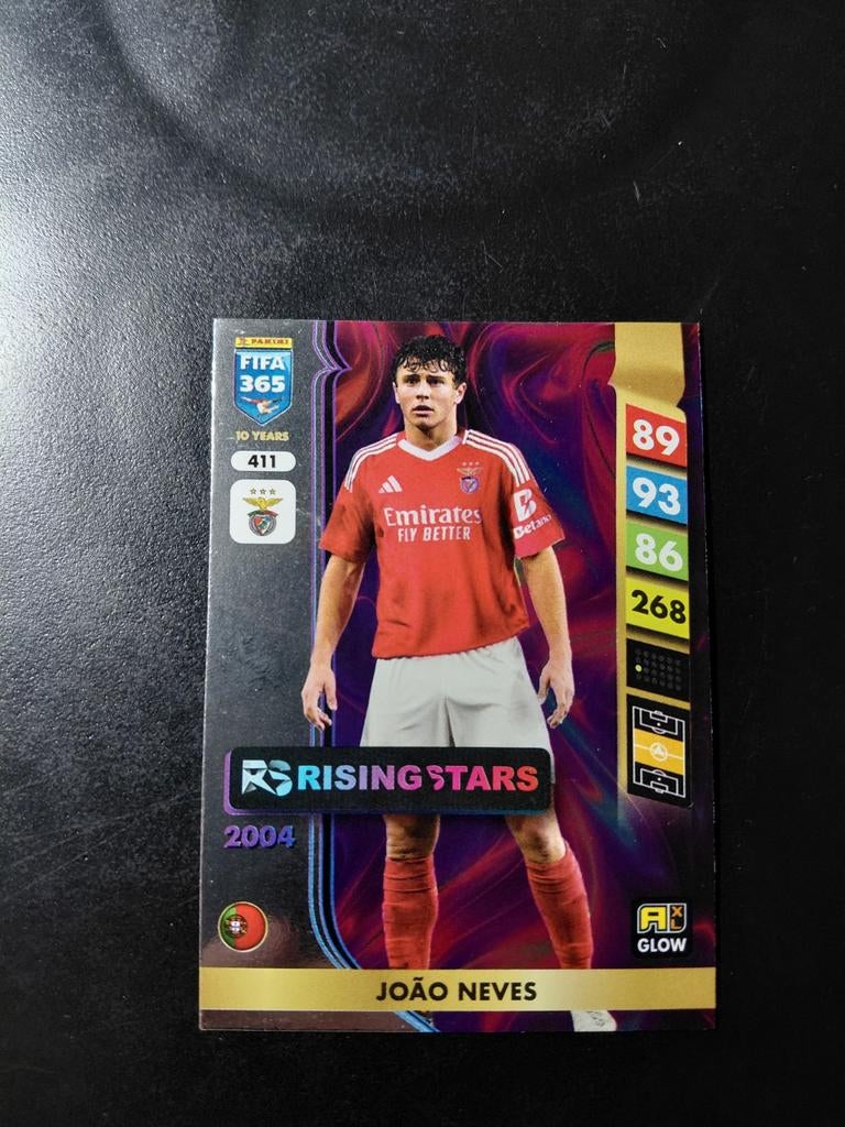 Joao neves ROOKIE (benfica/psg) panini rising star, Verzamelen, Ophalen of Verzenden, Nieuw, Buitenlandse clubs, Poster, Plaatje of Sticker
