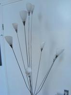 RVS vloerlamp met flexibele kelkjes (incl.) halogeen I.Z.G.S, Ophalen, Gebruikt, Metaal, 150 tot 200 cm