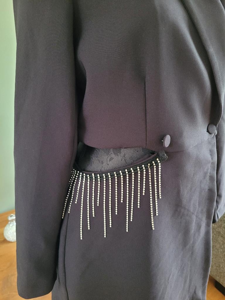 ZARA zwarte jumpsuit blazer met broekje maat L 40 nieuw, Kleding | Dames, Jumpsuits, Maat 38/40 (M), Nieuw, Ophalen of Verzenden