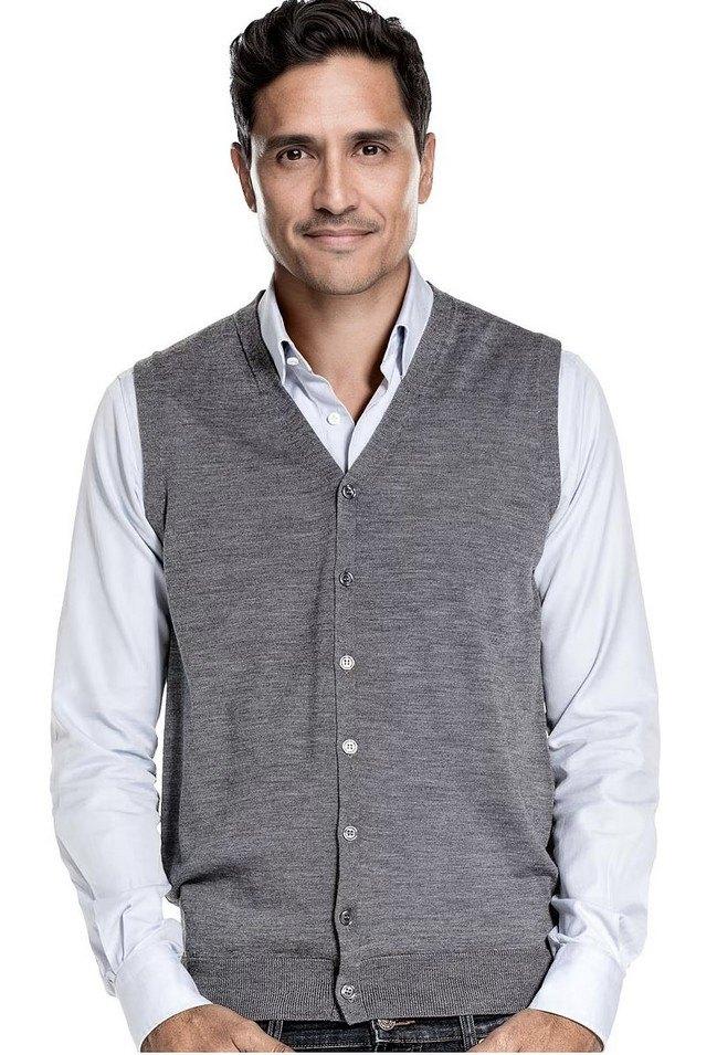 Joe Merino - gilet - L - harvard grey - als nieuw, Kleding | Heren, Truien en Vesten, Maat 52/54 (L), Joe Merino, Ophalen of Verzenden