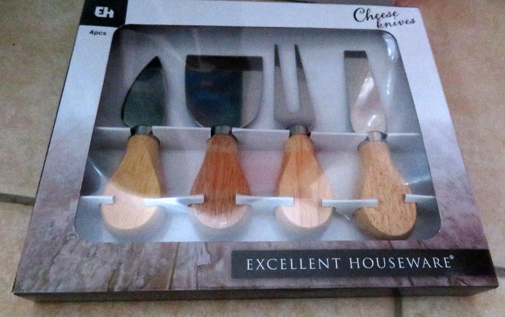 kaasmesjes set , nieuw, Ophalen of Verzenden, Nieuw, Rvs of Chroom, Bestekset