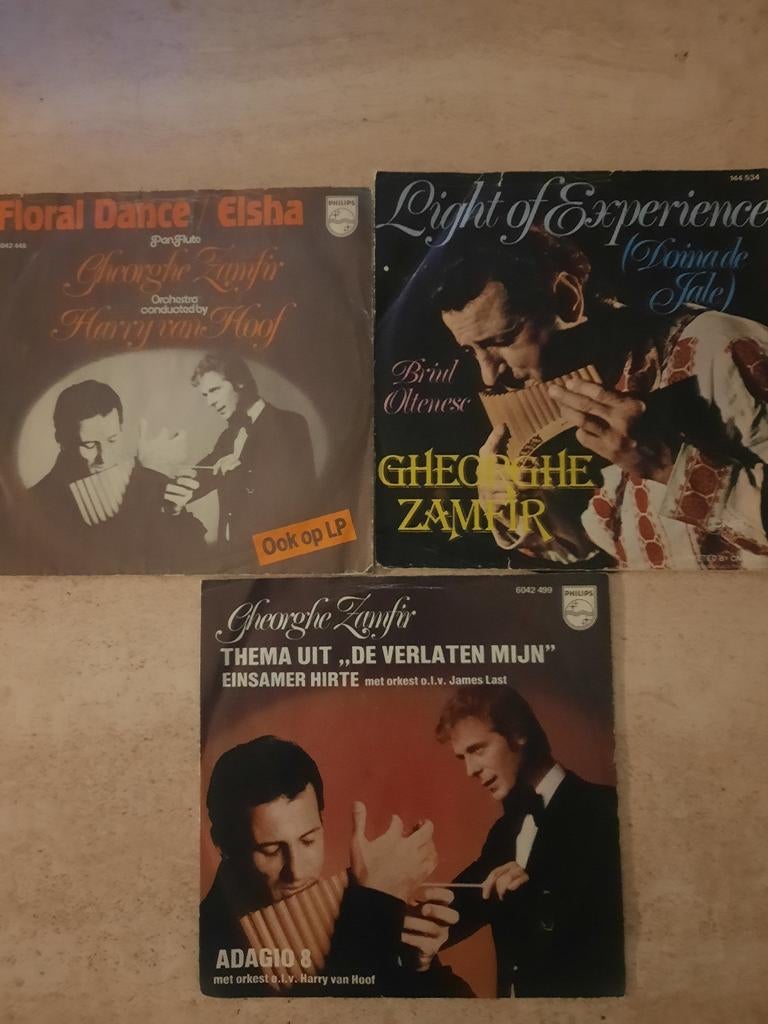 3x vinyl singel van Gheorghe Zamfir, Ophalen of Verzenden, Zo goed als nieuw, Overige formaten