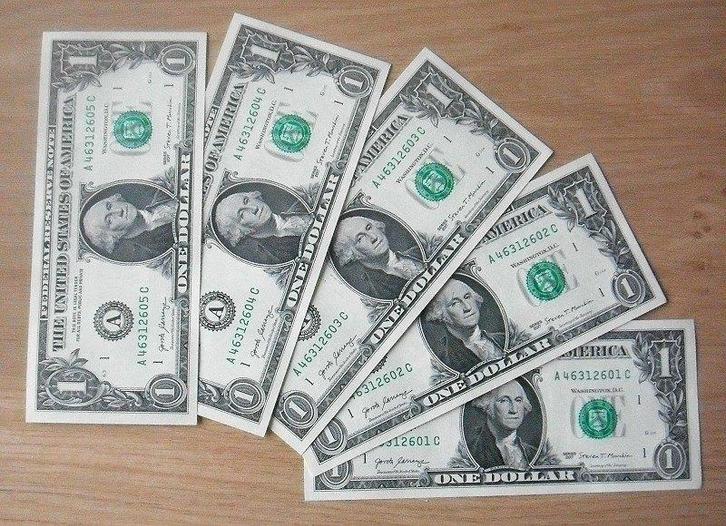 USA 2017 (Noord Amerika), 1 dollar bankbiljetten (UNC), Postzegels en Munten, Bankbiljetten | Amerika, Los biljet, Noord-Amerika