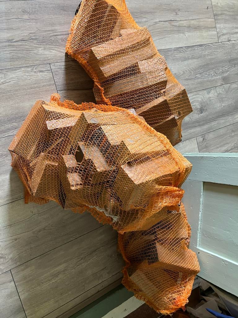 Brandhout in netten, Tuin en Terras, Haardhout, Minder dan 3 m³, Ophalen, Overige houtsoorten, Blokken