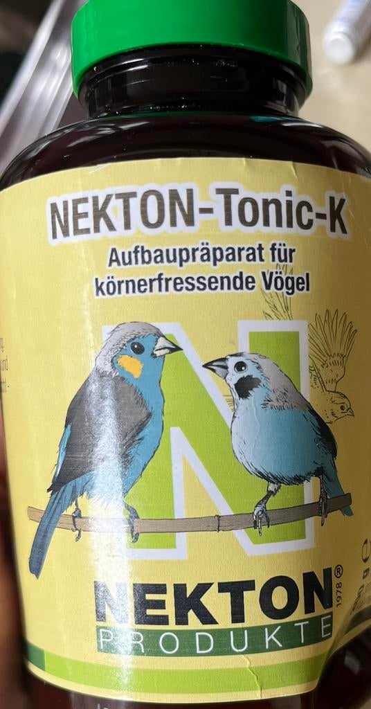 Pakje Nekton tonic-k supplement zaadetende en zwakke vogels, Ophalen of Verzenden, Nieuw, Kooi-accessoires