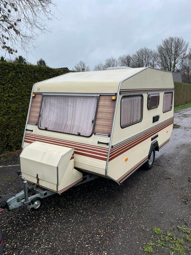 Kip kl 390 met Voortent Retro, Caravans en Kamperen, Caravans, Openslaande ramen, Kip, Treinzit, Particulier