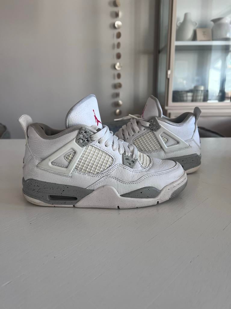 Nike Air Jordan 4 Retro White Oreo - Maat 37.5, Kleding | Dames, Schoenen, Ophalen of Verzenden, Gedragen, Wit, Sneakers of Gympen