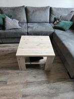 Kleine salon tafel 50x50 - Licht hout look, Huis en Inrichting, Ophalen, Minder dan 50 cm, Gebruikt, Vierkant