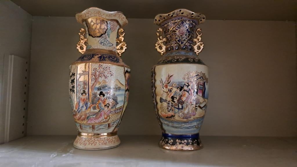 Satsuma Vazen - Handgemaakt en Gedetailleerd, Ophalen of Verzenden