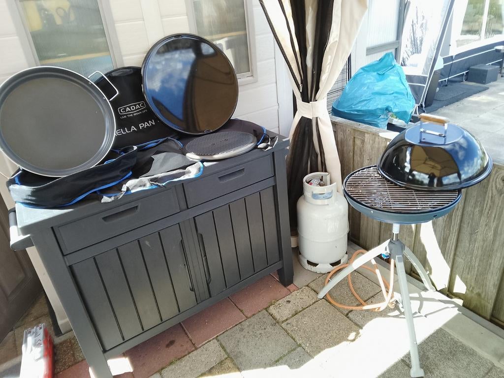 Cadac Skottelbraai met veel toebehoren, paella pan, Ophalen of Verzenden