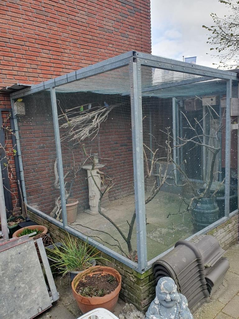 Alminium voliere, Ophalen, Gebruikt, Aluminium, Volière