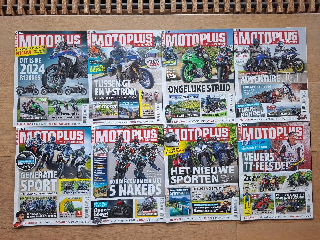 8 stuks Motoplus jaargang 2023, 2024, Boeken, Motoren, Ophalen of Verzenden, Zo goed als nieuw